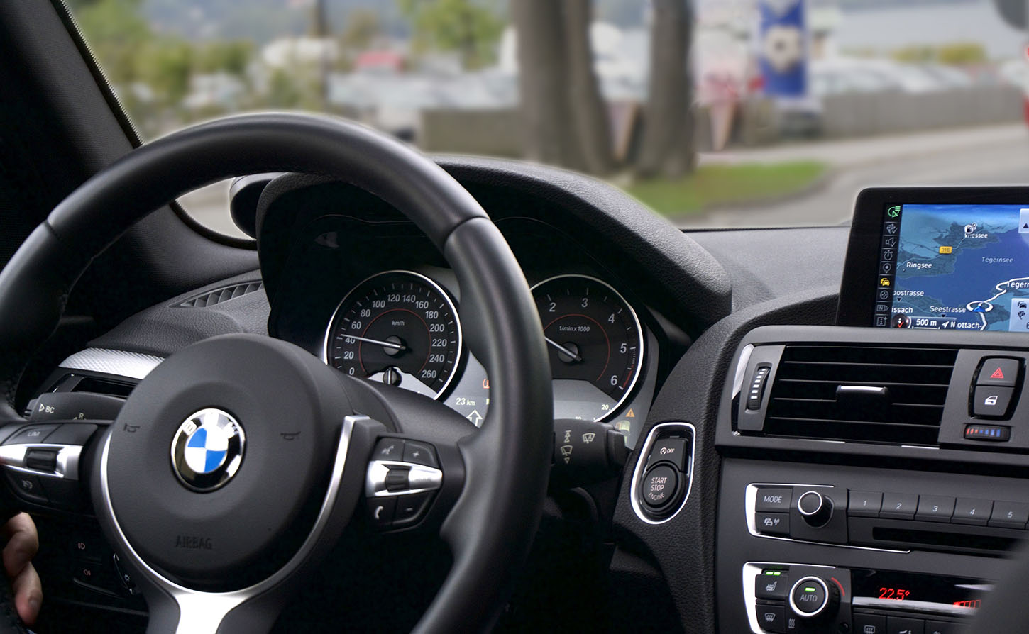 interior of luxury vehicle