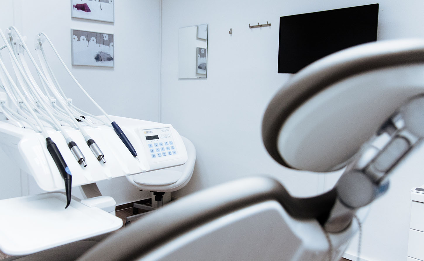 clean, empty dental office room