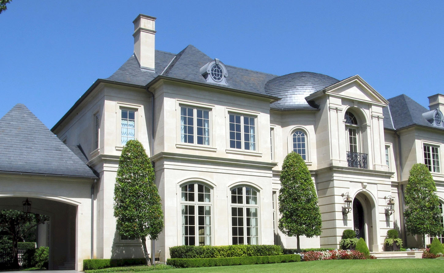 exterior of a mansion
